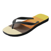 70s Retro Gestreept Kleurenpatroon Teenslippers (Schuin)