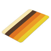 70s Retro Gestreept Kleurpatroon Magneet (Linkerzijde)