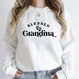 70s Retro Gezegende Oma zwangerschap aankondiging T-shirt