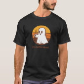 70s Retro Ghost Coffee Haunt T-shirt (Voorkant)