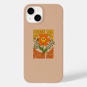 70's Retro glimlende Daisy Flower Case-Mate iPhone Case (Achterkant)