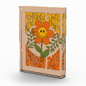 70's Retro glimlende Daisy Flower Fotoblokken (Rechts)
