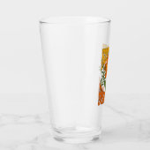 70's Retro glimlende Daisy Flower Glas (Rechts)