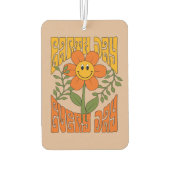 70's Retro glimlende Daisy Flower Luchtverfrisser (Achterkant)