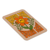 70's Retro glimlende Daisy Flower Magneet (Rechterzijde)