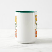 70's Retro glimlende Daisy Flower Mok (Midden)