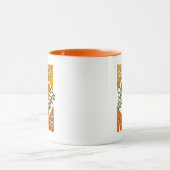 70's Retro glimlende Daisy Flower Mok (Midden)