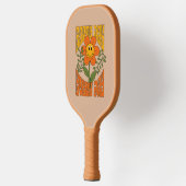 70's Retro glimlende Daisy Flower Pickleball Paddle (Links)