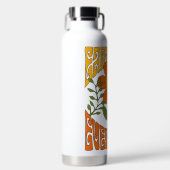 70's Retro glimlende Daisy Flower Waterfles (Voorkant)