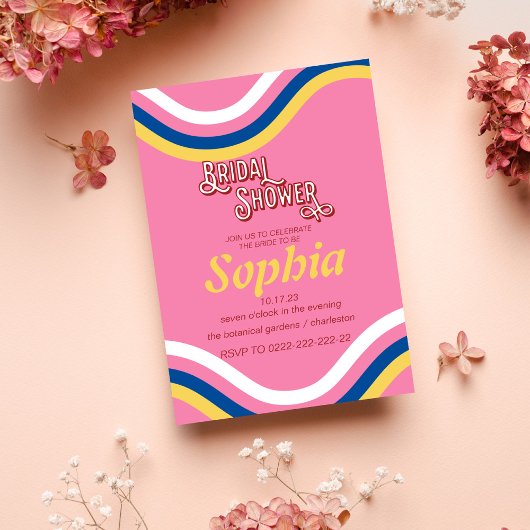 70S RETRO groovy hippie VRIJGEZELLENFEEST Kaart