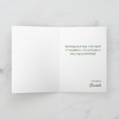 70s Retro Groovy Psychedelic Hippy Flower Verjaard Kaart (Binnen)