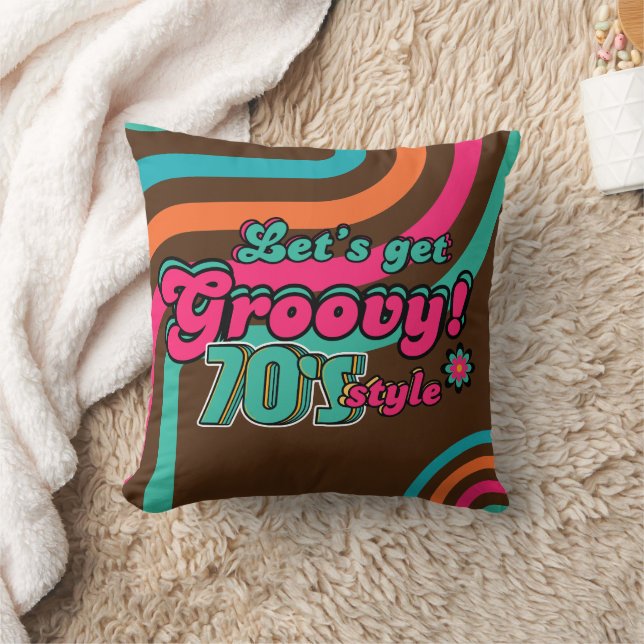 70's Retro Groovy Room Salon Party Decor Kussen (Deken)