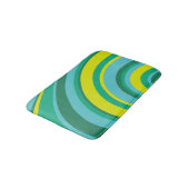 70s Retro Groovy Wave Regenboog Blauwgroen Groen G Badmat (Gekanteld)