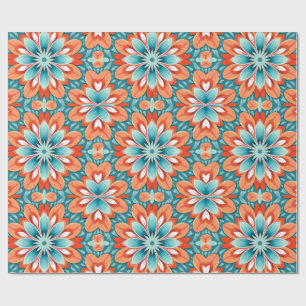  70s Retro Hippie Style Flower Power Boho Cadeaupapier