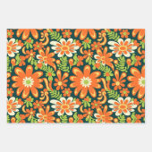  70s Retro Hippie Style Flower Power Boho Inpakpapier Vel (Voorkant 2)
