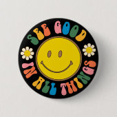70s Retro Hippie Sublimatie Bundel Button (Voorkant)