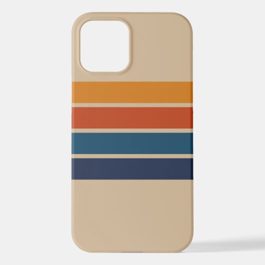 70s Retro iPhone 12 Case Hoesje (Achterkant)