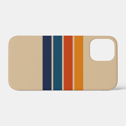 70s Retro iPhone 12 Mini Case (Achterkant (horizontaal))