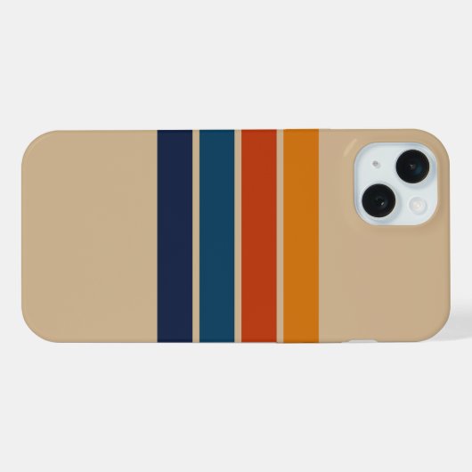 70s Retro iPhone 15 Plus Case iPhone Hoesje (Achterkant horizontaal)