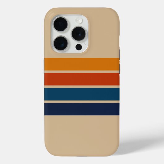 70s Retro iPhone 15 Pro Case (Achterkant)