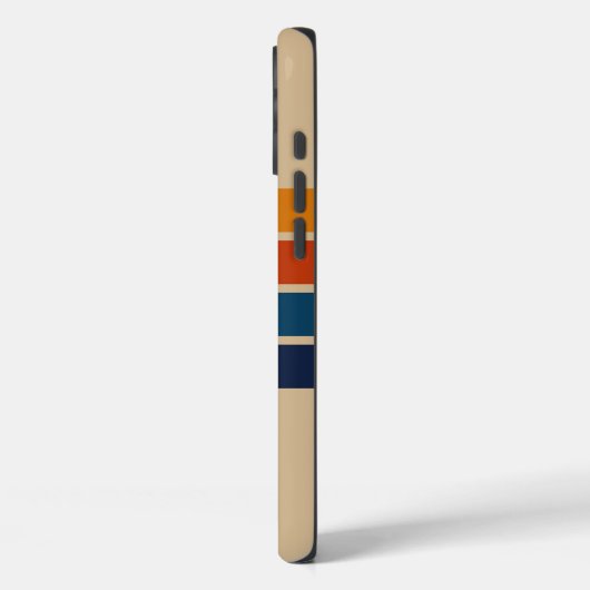 70s Retro iPhone 16 Plus Case (Achterkant / Links)