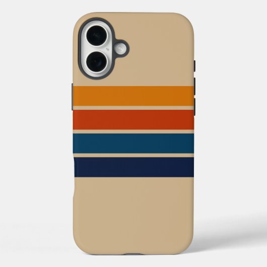 70s Retro iPhone 16 Plus Case (Achterkant)