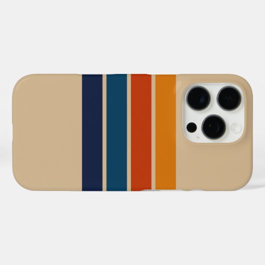 70s Retro iPhone 16 Pro Case (Achterkant (horizontaal))