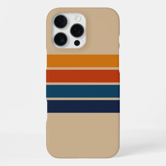 70s Retro iPhone 16 Pro Max Case Hoesje (Achterkant)