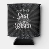 70s Retro Laatste Disco Vrijgezellenfeest Weekend  Blikjeskoeler (Voorkant)