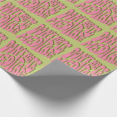 70s Retro: 'Meditate' Motivatie Poster Cadeaupapier (Hoek)