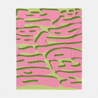 70s Retro: 'Meditate' Motivatie Poster Fleece Deken