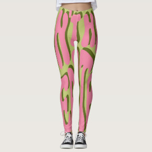 70s Retro: 'Meditate' Motivatie Poster Leggings