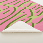 70s Retro: 'Meditate' Motivatie Poster Sherpa Deken (3/4)