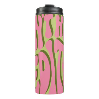 70s Retro: 'Meditate' Motivatie Poster Thermosbeker