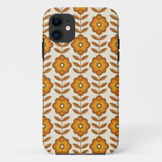70s Retro Mid-Century Floral Pattern Case-Mate iPhone Case
