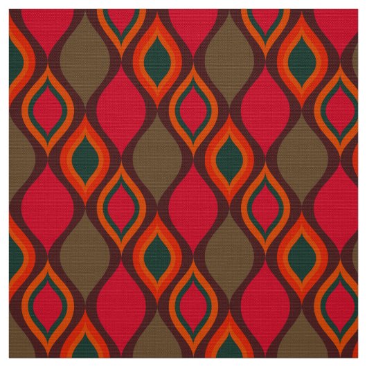 70s retro mod fabric stof (Swatch)