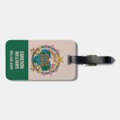 70's Retro Moeder Aarde Grafisch Bagagelabel (Achterkant horizontaal)