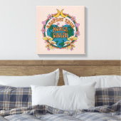 70's Retro Moeder Aarde Grafisch Canvas Afdruk (Insitu (Slaapkamer))