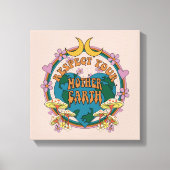 70's Retro Moeder Aarde Grafisch Canvas Afdruk (Voorkant)