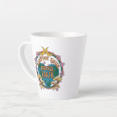 70's Retro Moeder Aarde Grafisch Latte Mok (Linkerhoek)