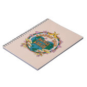 70's Retro Moeder Aarde Grafisch Notitieboek (Linkerzijde)