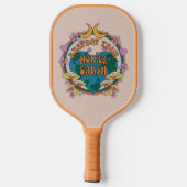 70's Retro Moeder Aarde Grafisch Pickleball Paddle (Achterkant)