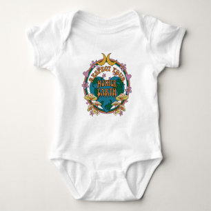 70's Retro Moeder Aarde Grafisch Romper