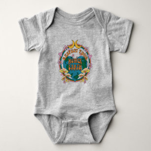 70's Retro Moeder Aarde Grafisch Romper