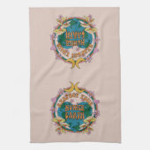 70's Retro Moeder Aarde Grafisch Theedoek (Verticaal)