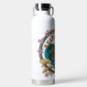 70's Retro Moeder Aarde Grafisch Waterfles (Voorkant)