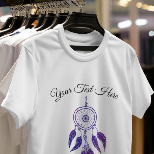 70s retro paarse dromenvanger aangepaste offerte t-shirt