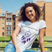 70s retro paarse dromenvanger aangepaste offerte t-shirt