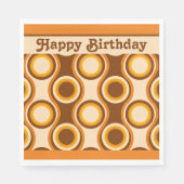 70s Retro Party Patroon Servet (Voorkant)