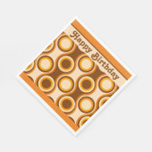 70s Retro Party Patroon Servet (Hoek)